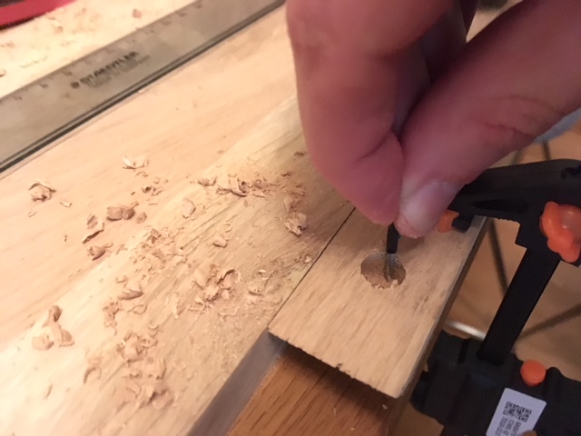 Testing depth with nail