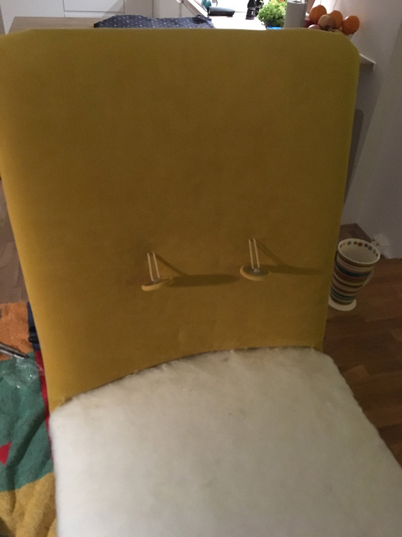  New upholstery 